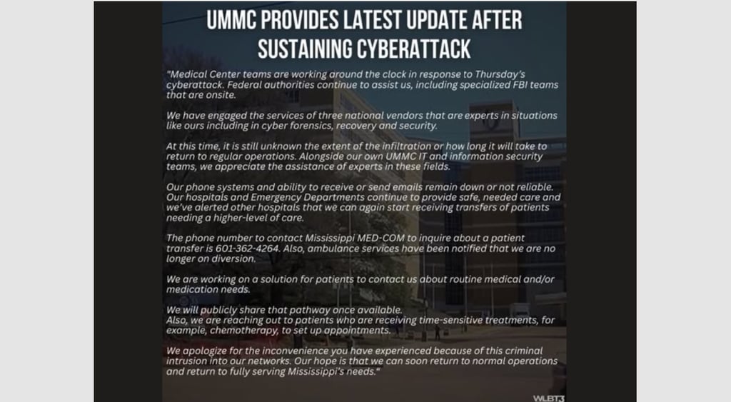 UMMC Facebook update February 20th