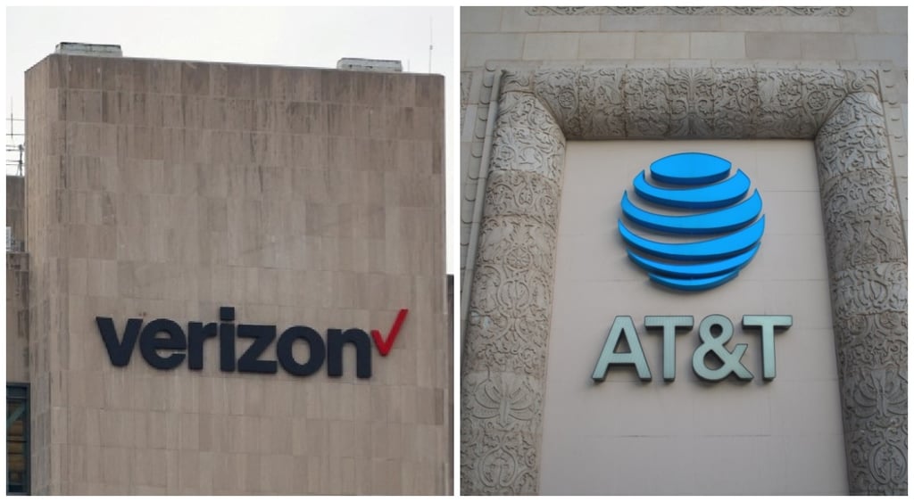 Verizon and AT&T buildings