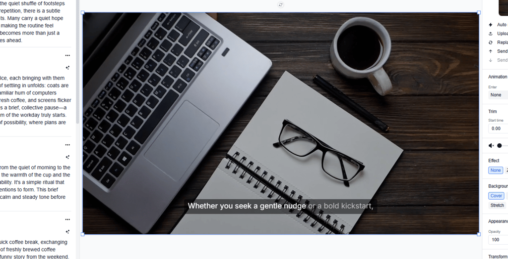 VideoGen relies on stock footage