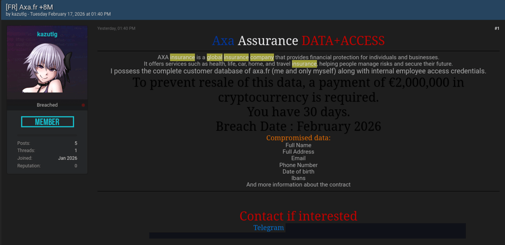 Axa data leak