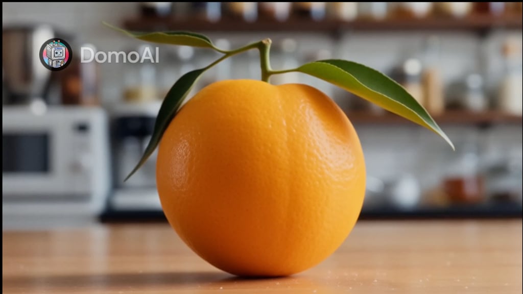 The life of an orange animated with DomoAI