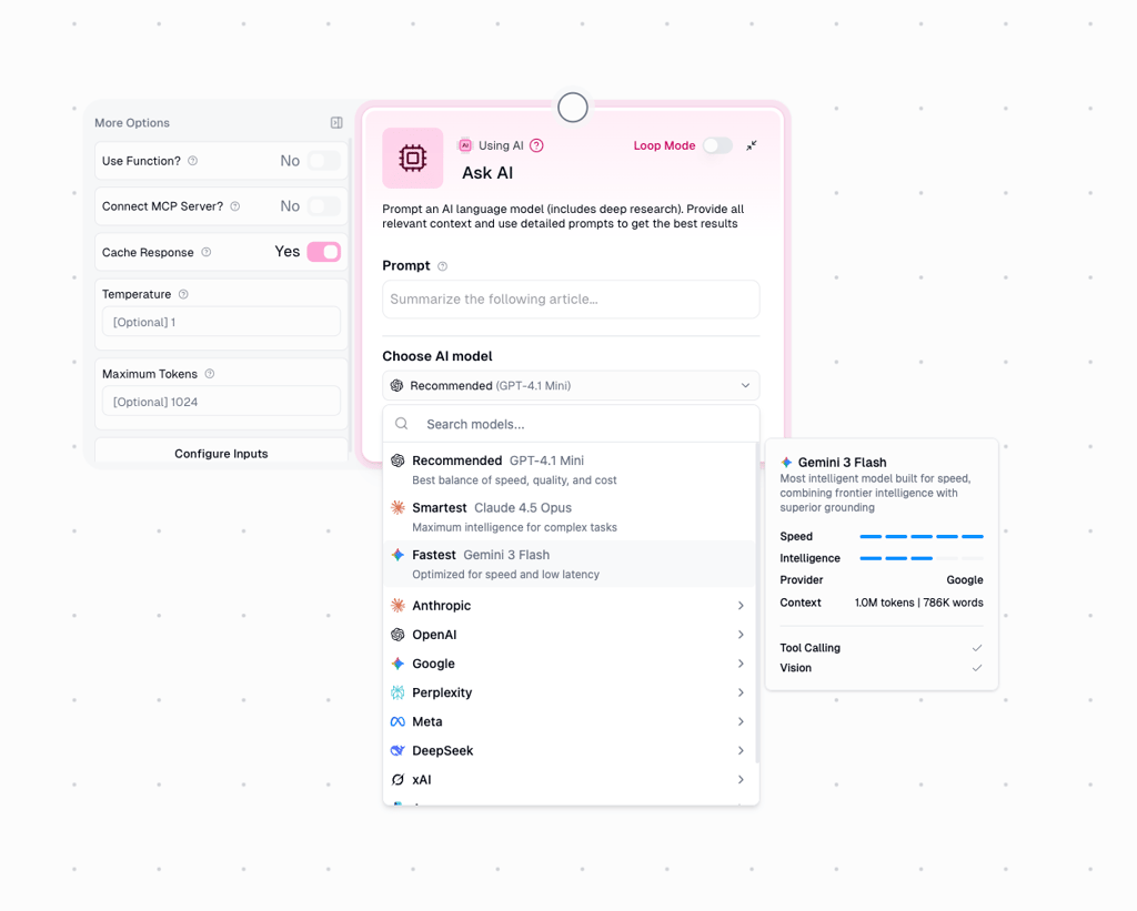 Gumloop AI configuration 2