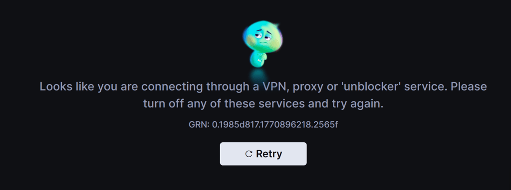 Hotstar VPN detection message