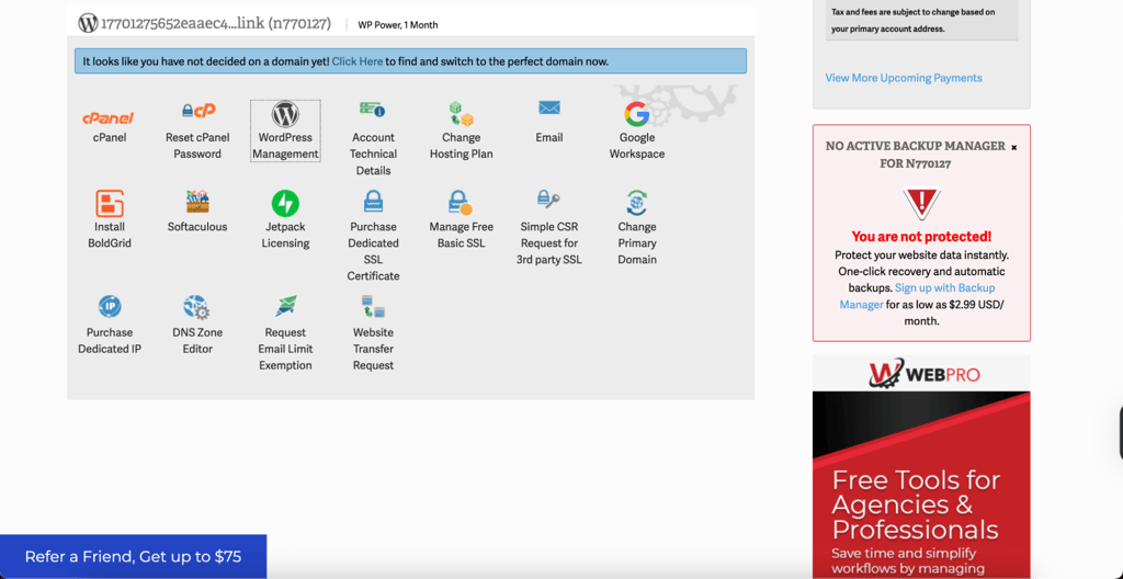 inmotion-wp management