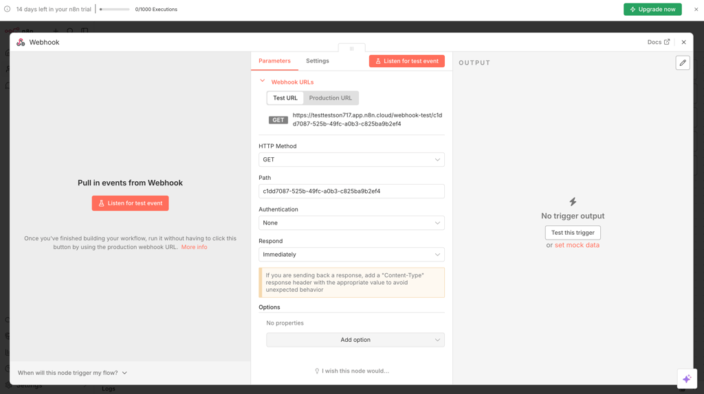n8n’s Webhook