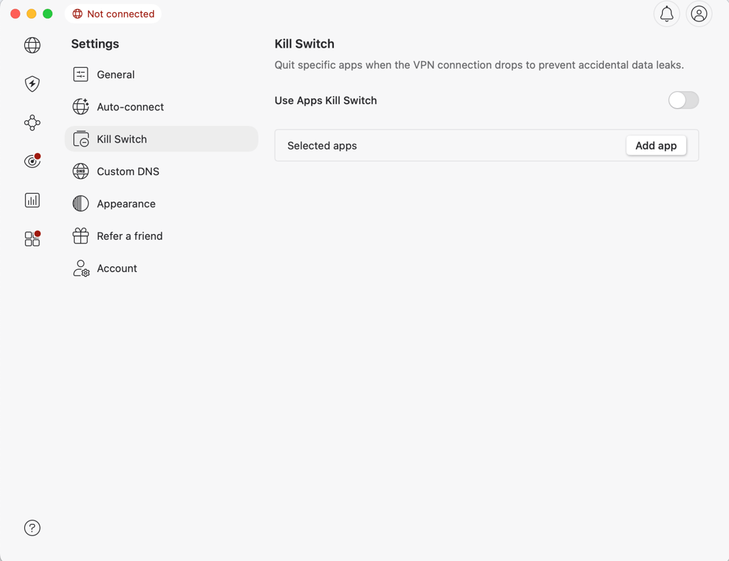 nordvpn macos kill switch