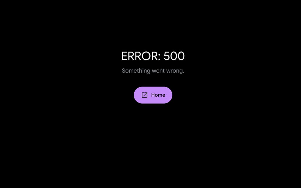 An error message when trying to access Google Genie from Europe