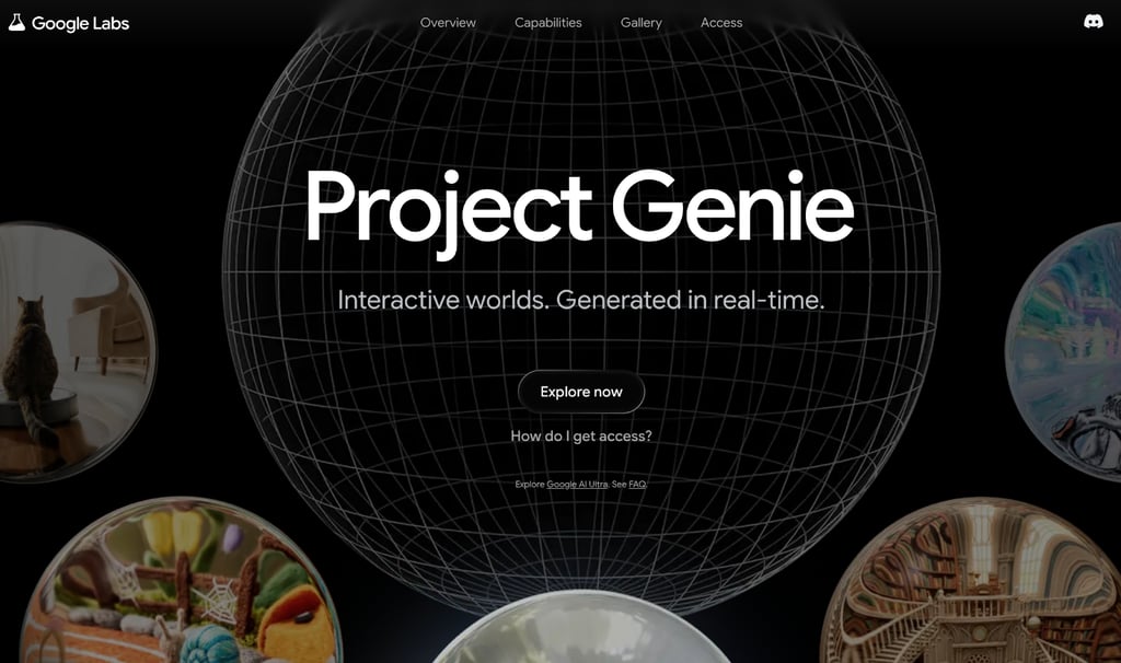 Project Genie – homepage