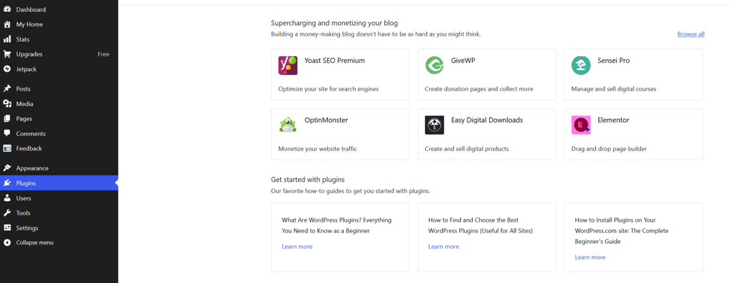WordPress hosting plugin library