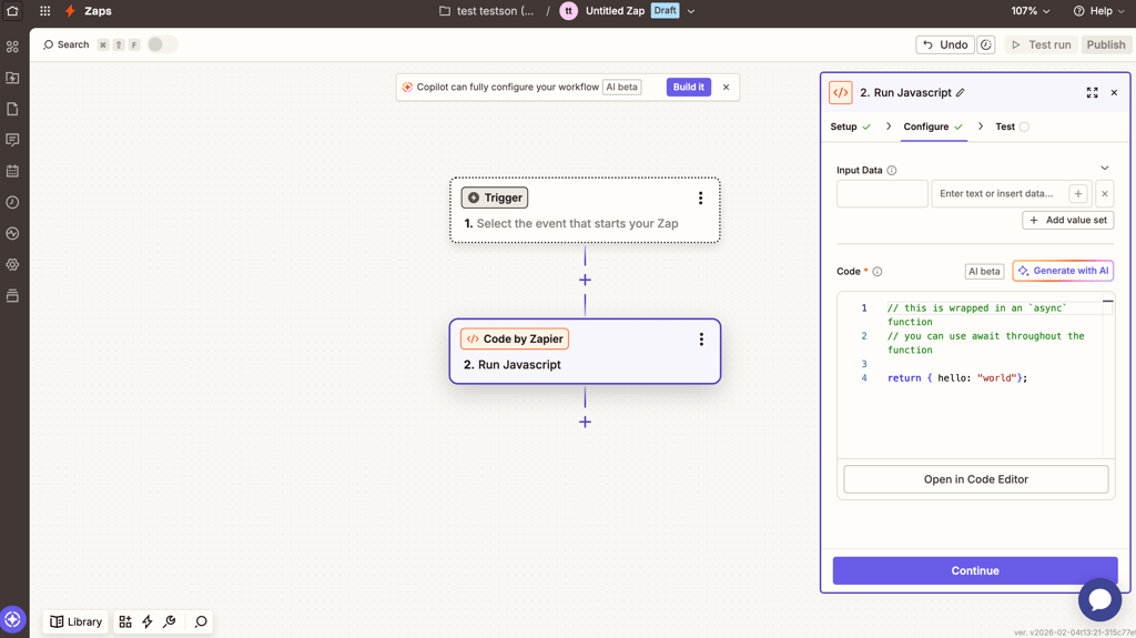 Code by Zapier