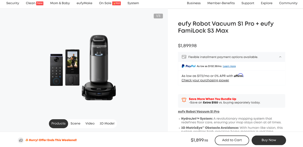 Eufy choose the product
