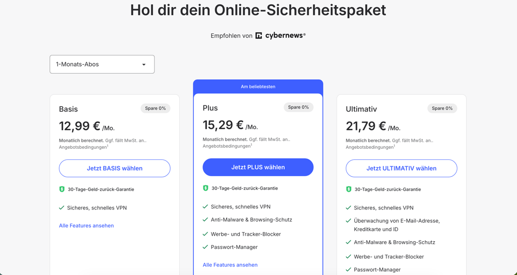 NordVPN 1 Monats Abo