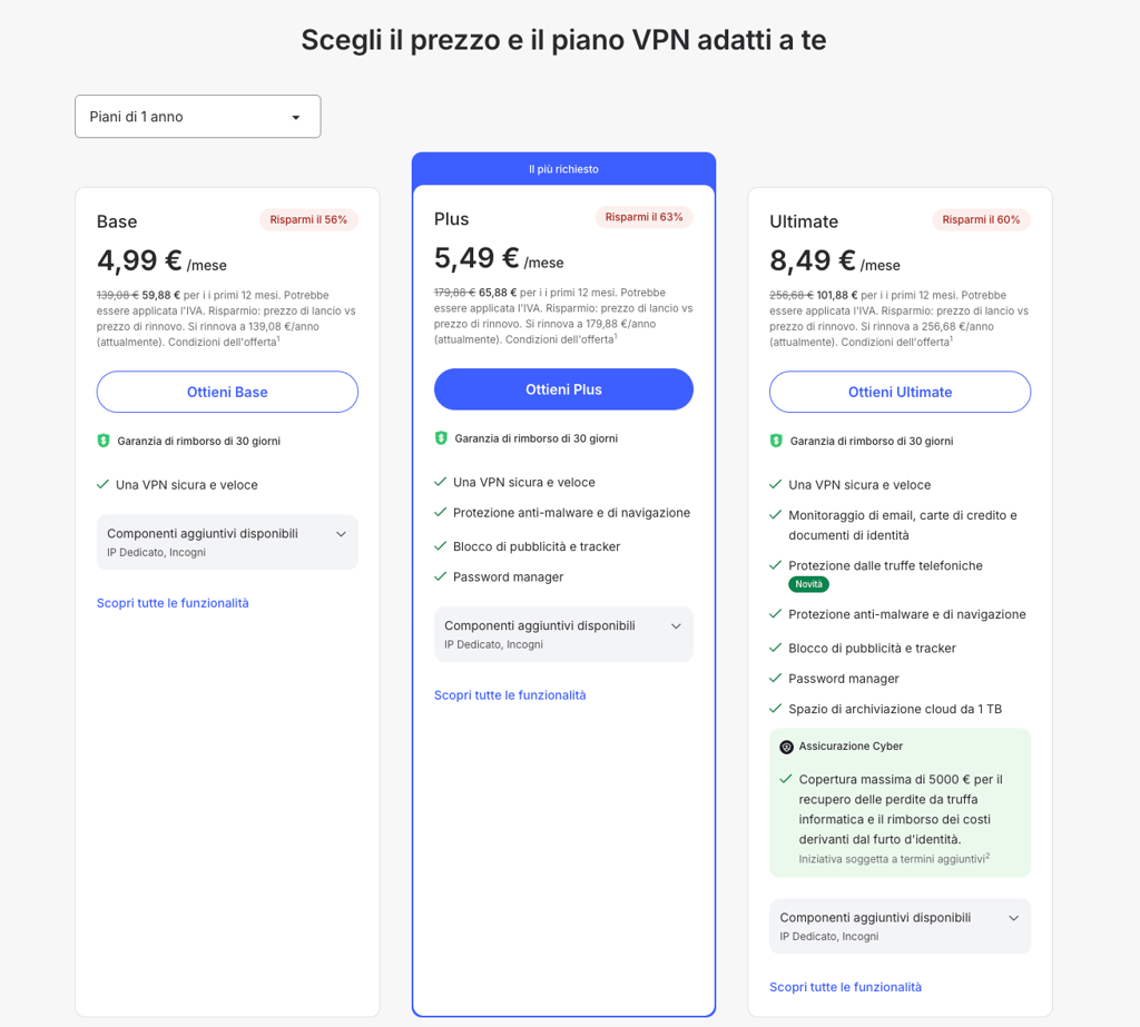 NordVPN abbonamento annuale