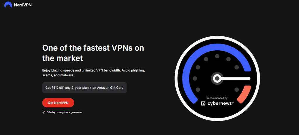NordVPN website March