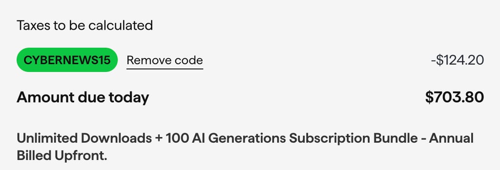 Shutterstock check the discount