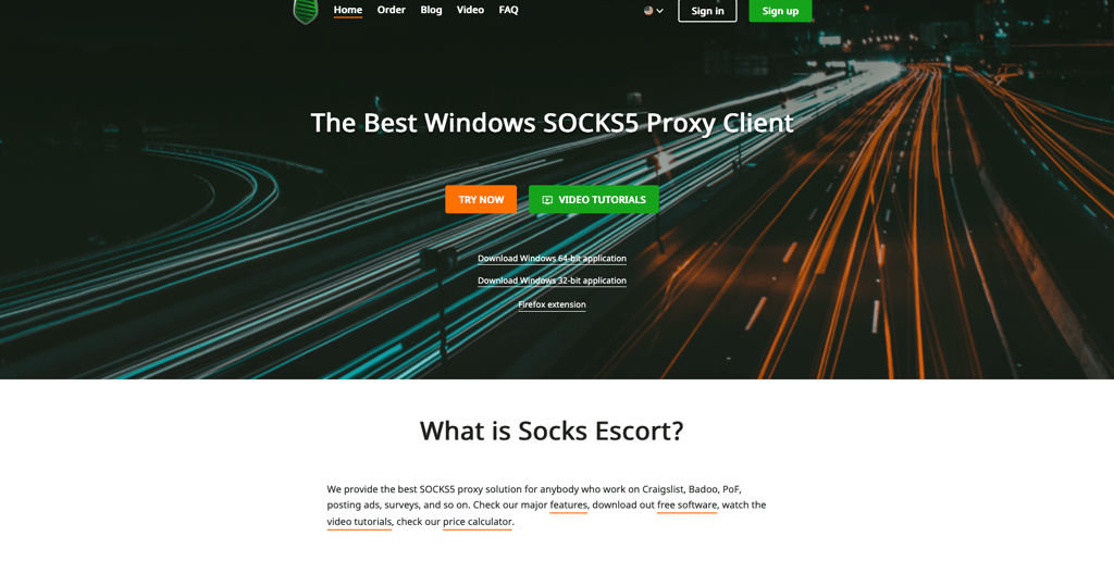 SocksEscort website