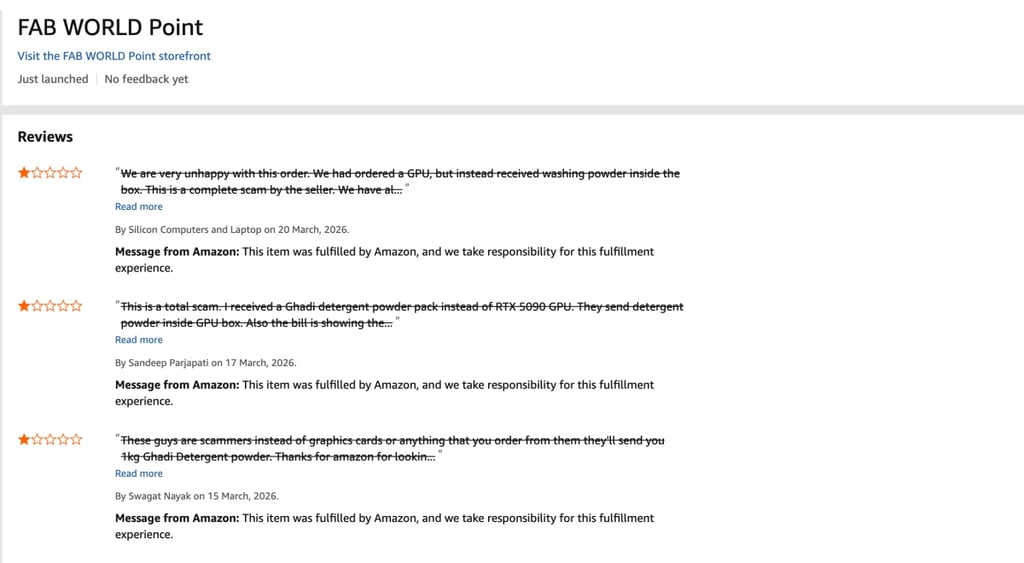 Amazon review on graphics card