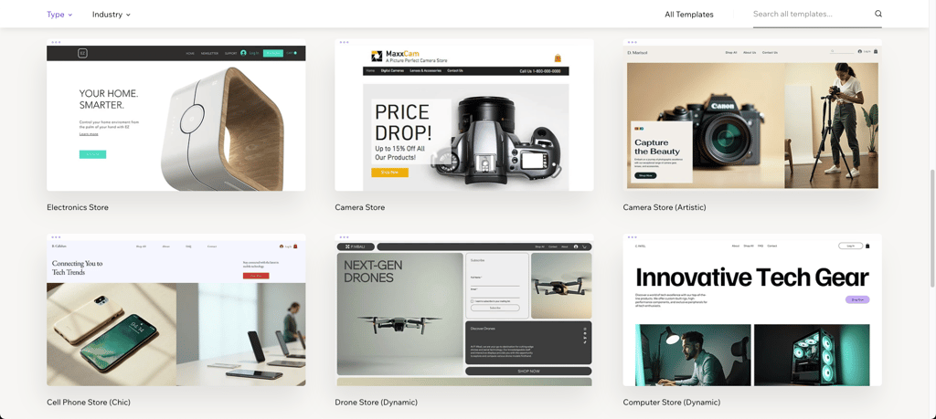 best templates for electronics and tech