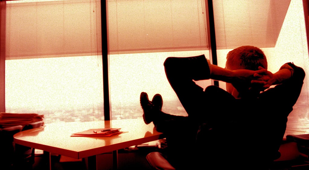 boss feet up