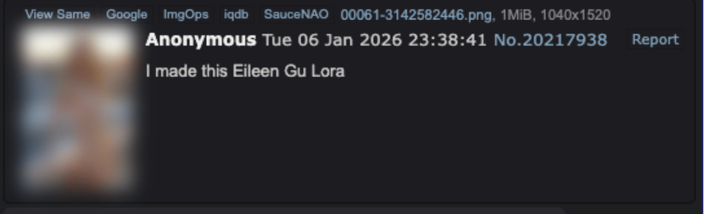 eileen gu deepfake 4chan