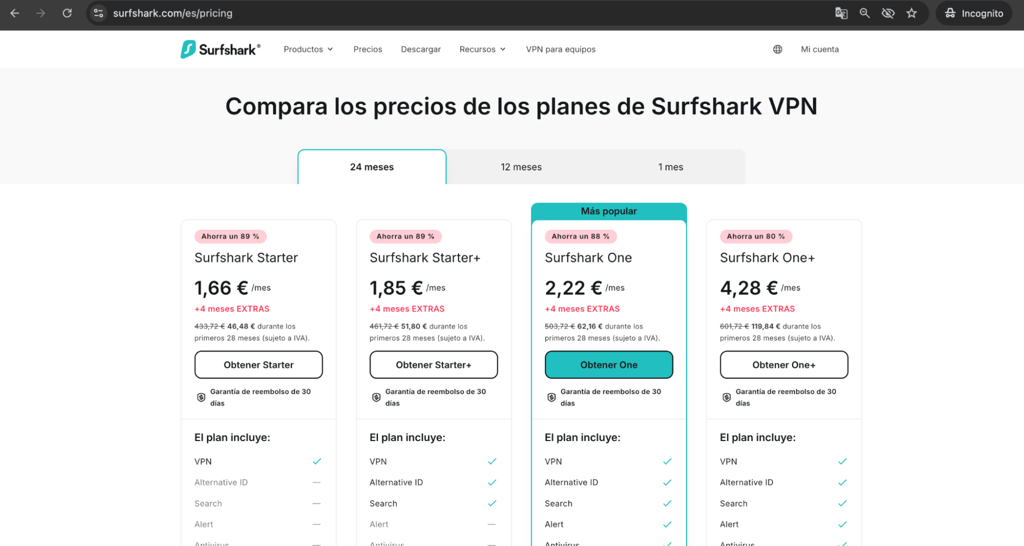 es surfshark discount verified