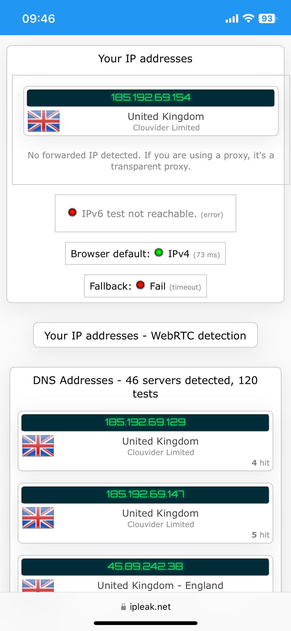 expressvpn ipleak