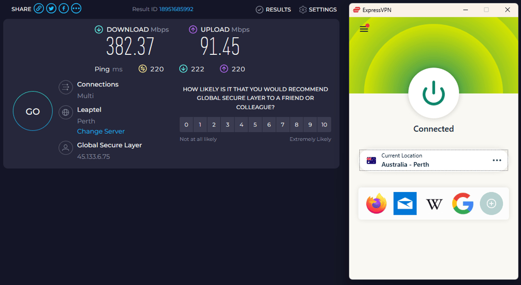 expressvpn speed australia march 2026