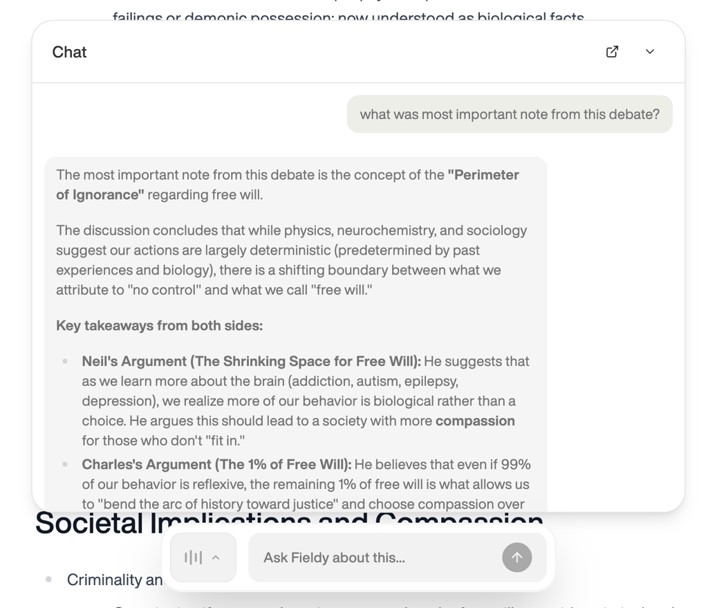 fieldy ai chat bot