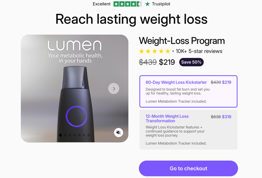 lumen select device