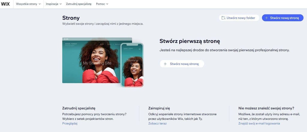 pl creating new site