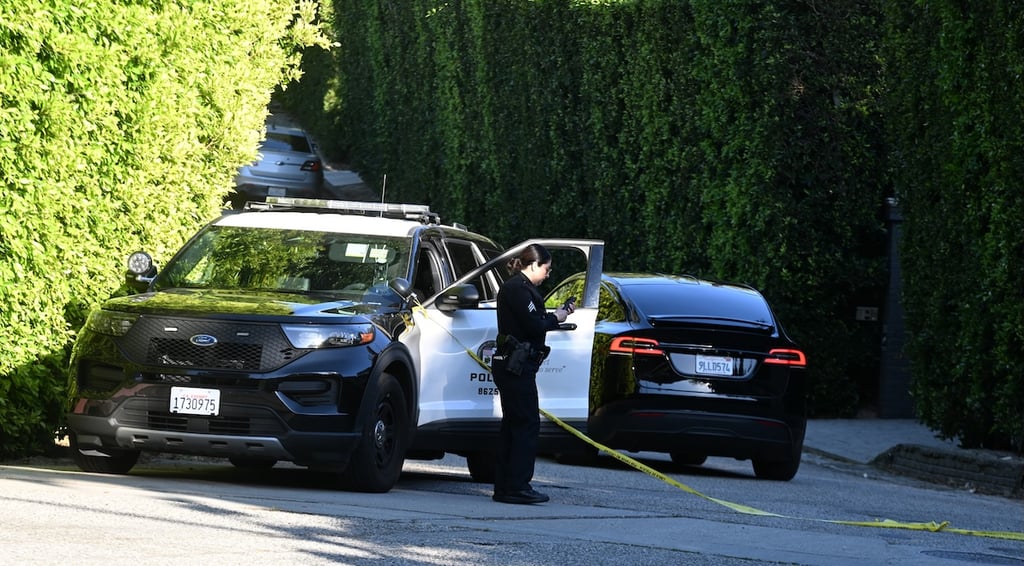 police outside ri home