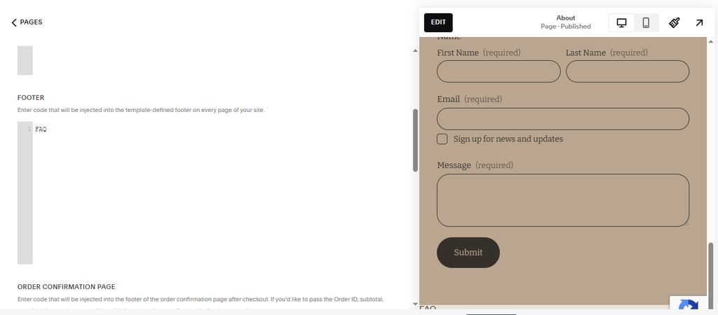 squarespace schema markup