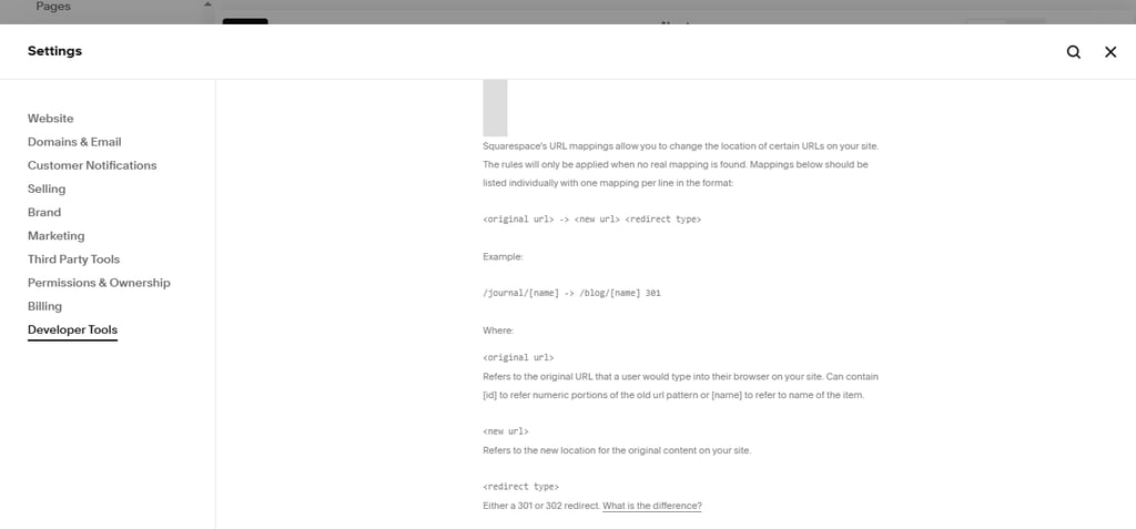 squarespace url mapping