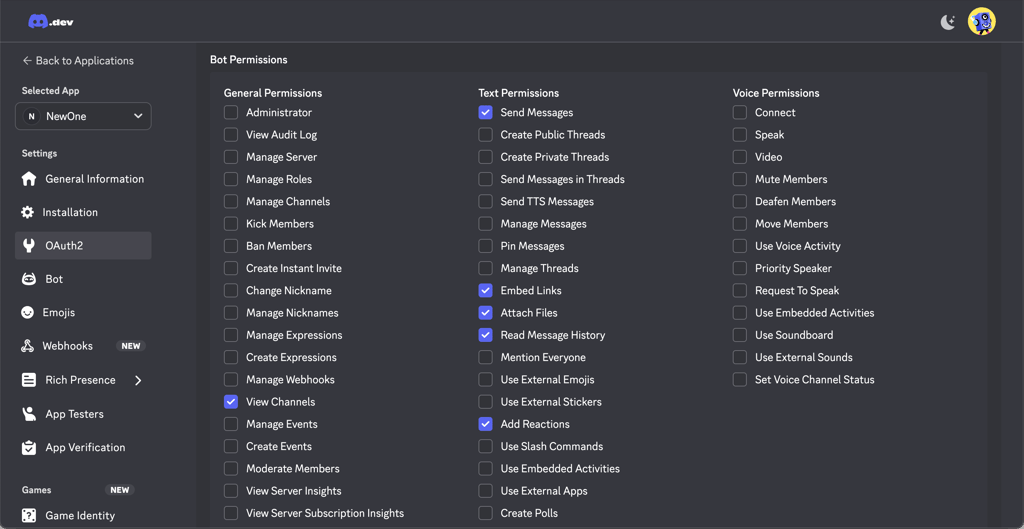 OpenClaw bot permissions