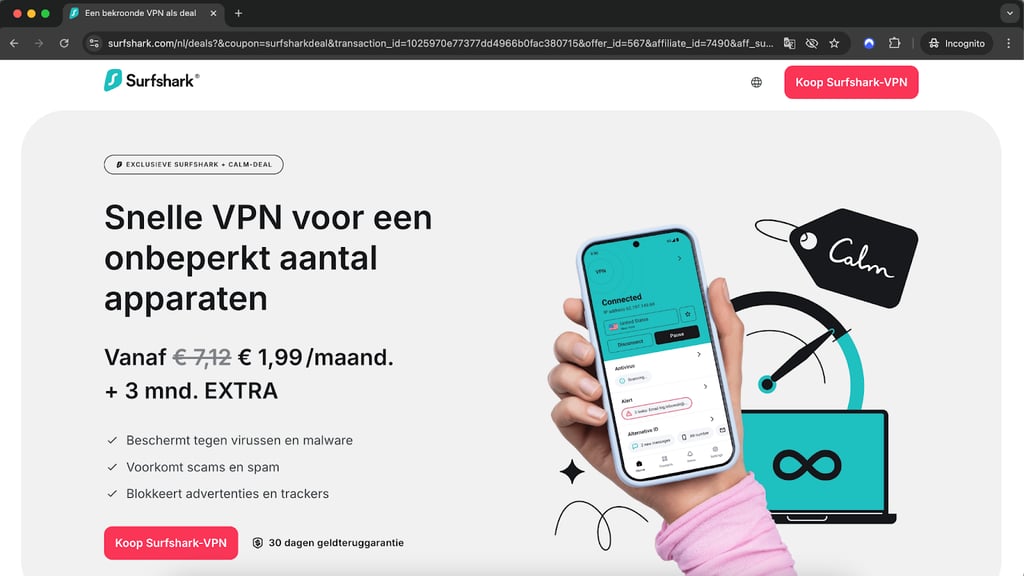 surfshark homepage nl