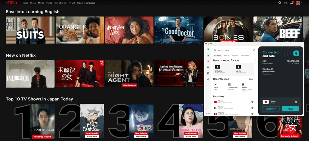 netflix japan surfshark