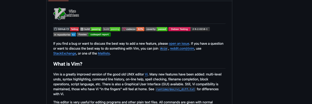 vim github page