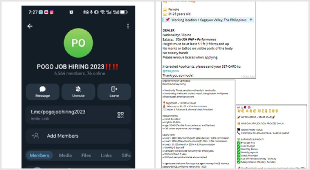 Burma scam center - Telegram channel seized