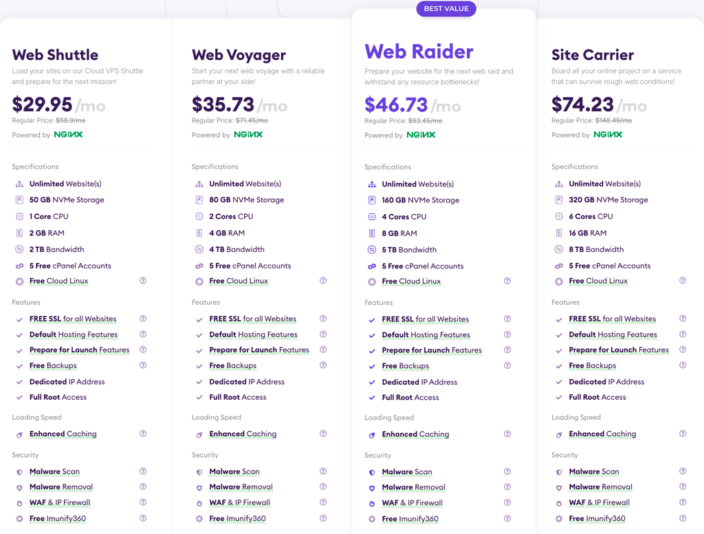 HostArmada pricing plans