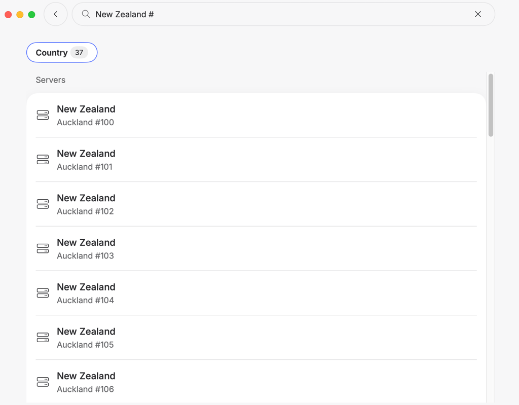 NordVPN New Zealand servers for Rainbet