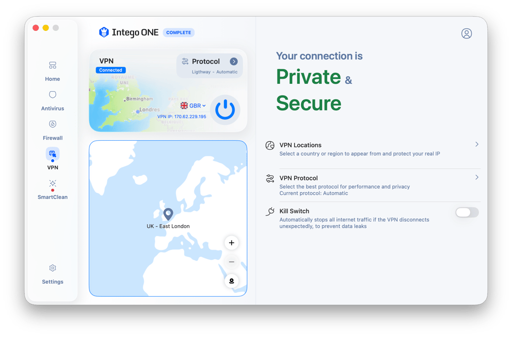 Intego's VPN