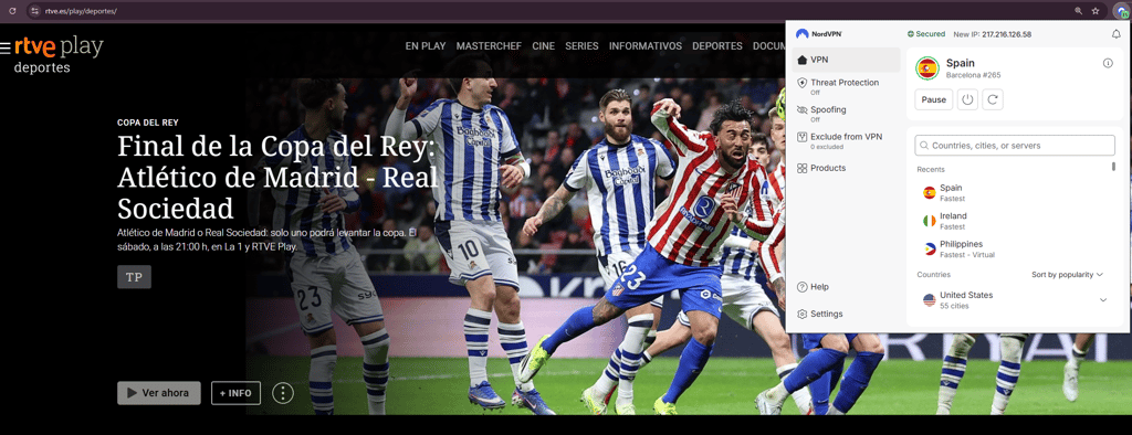 Copa del Rey final desbloqueada