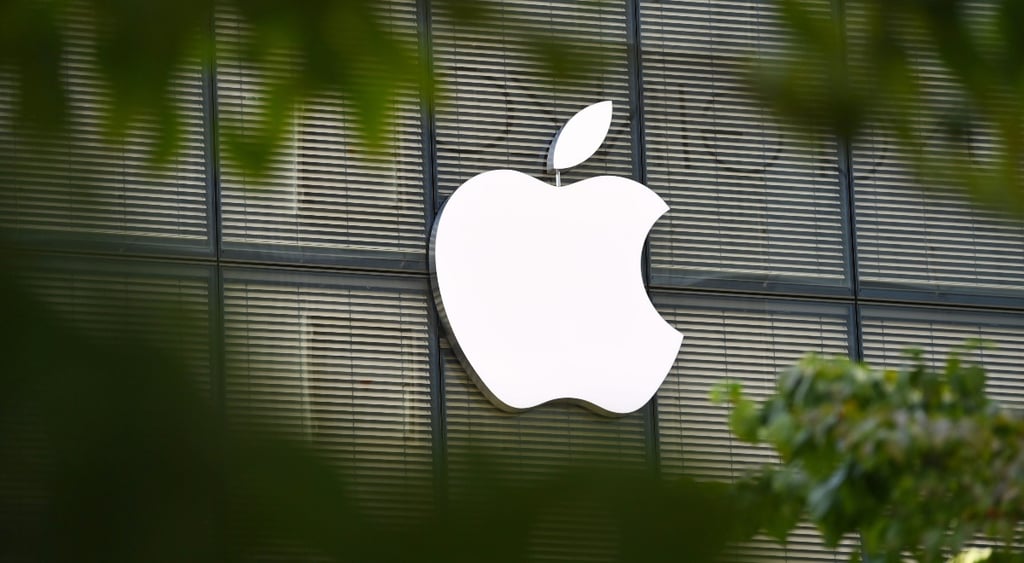General view of the new Apple Ginza building in Tokyo's Ginza district