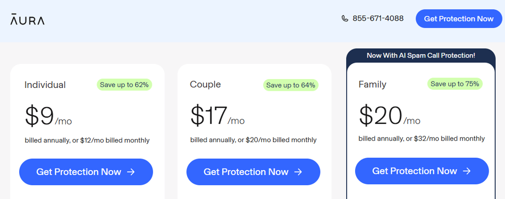 Aura identity theft plans April