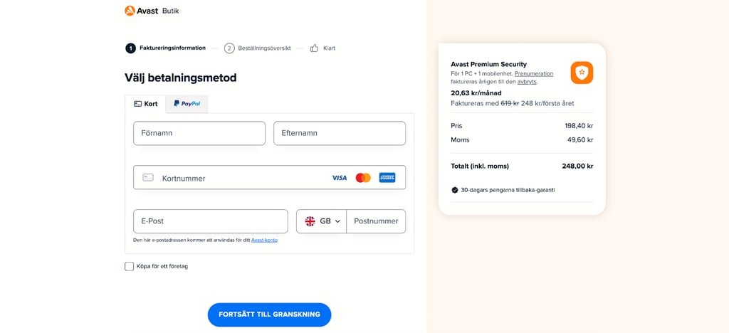avast checkout discount applied sv