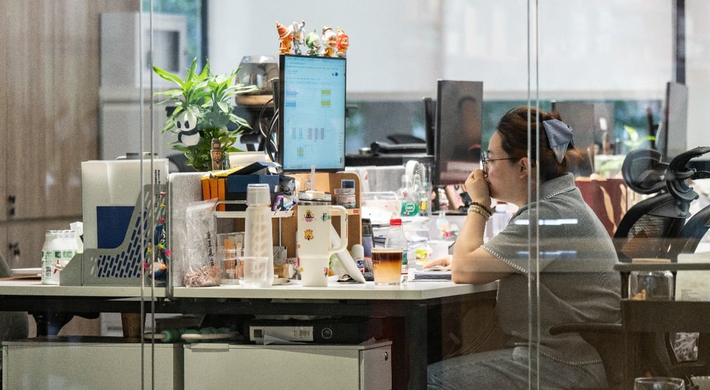 Office employee in Shanghai, China