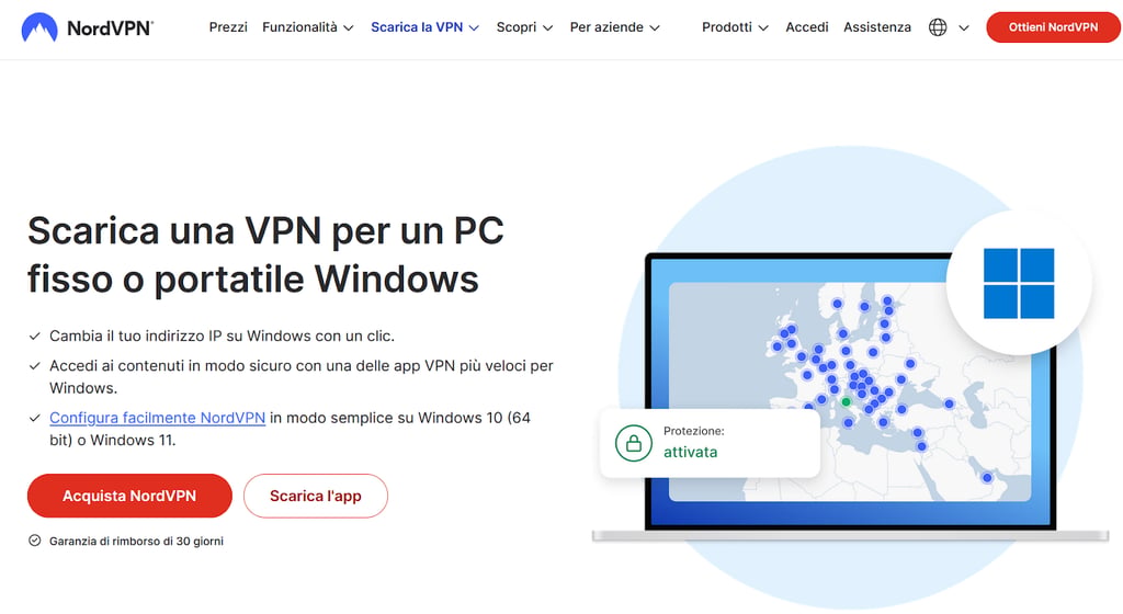 download install nordvpn it