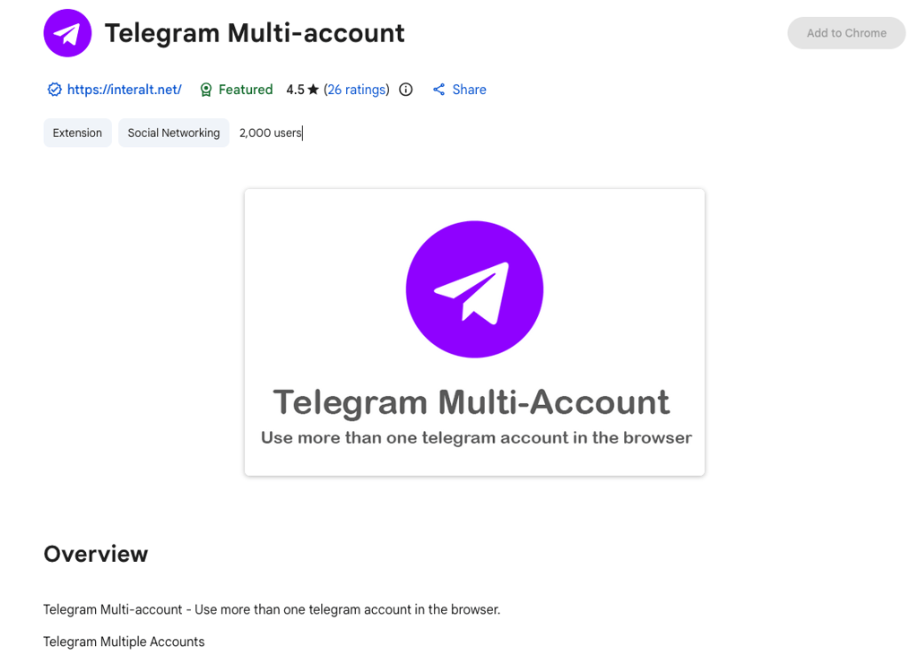 Telegram Multi-account