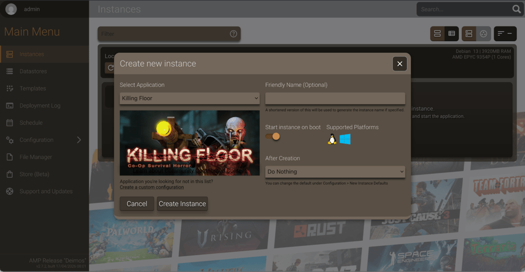 Hostinger VPS Killing Floor server