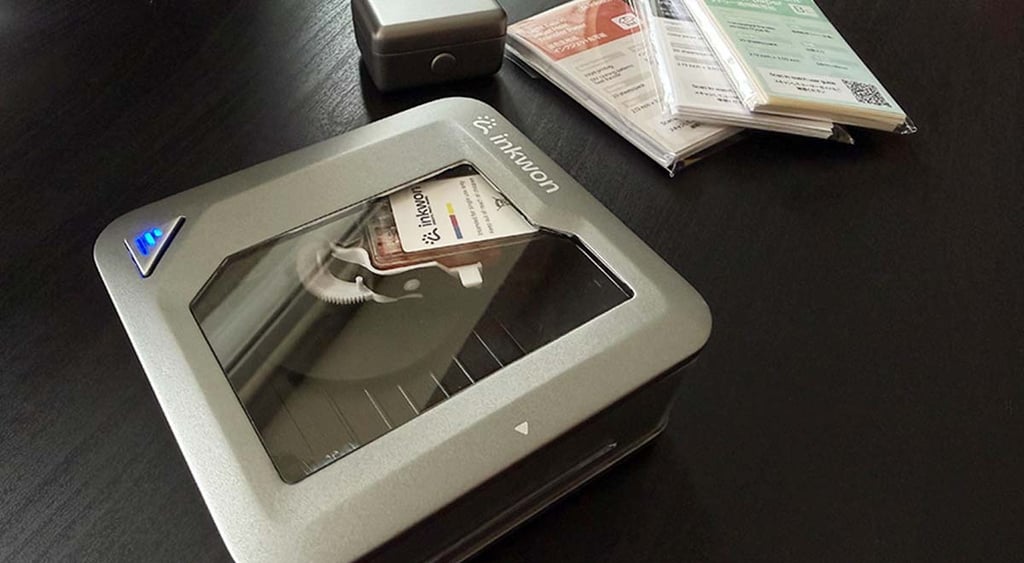 Inkwon Tag portable printer with accessories